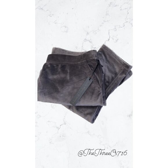 House of Harlow 1960 Gray Size Large Extra Soft Velvet Pants NWT With Pockets - Picture 1 of 3